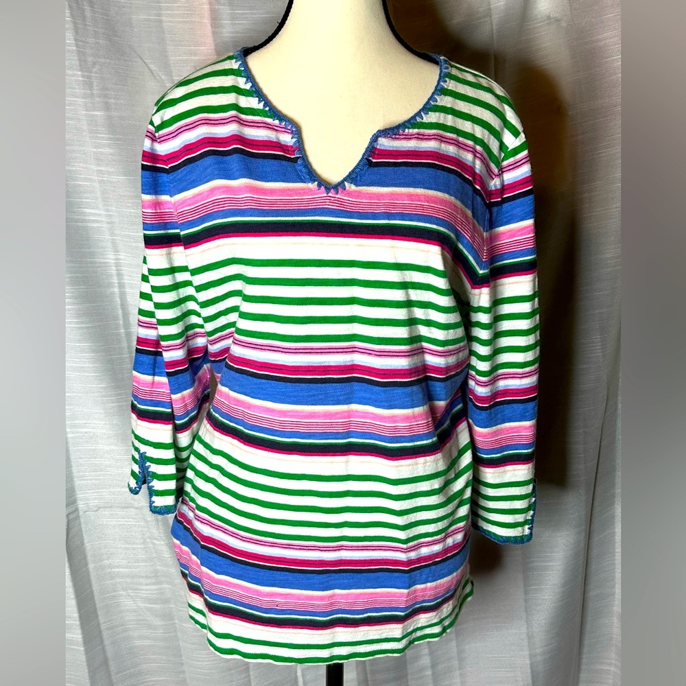 Talbots women’s XL colorful top.